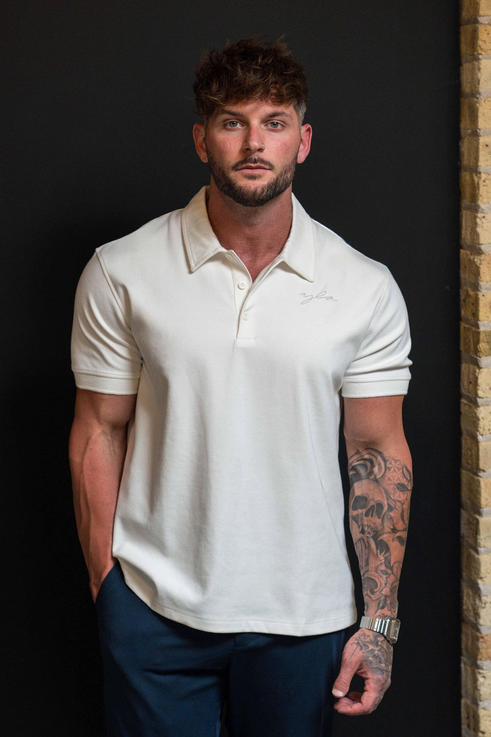 Young LA 412 Jacked Polo Tees White | Australia PGJSN-1374