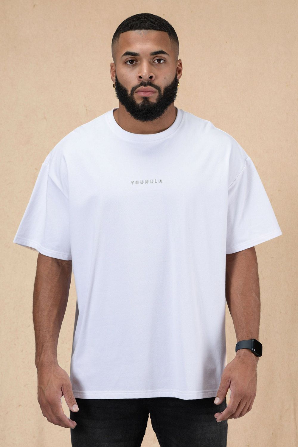 Young LA 420 Essential Oversized Tee White | Australia BKQND-4029