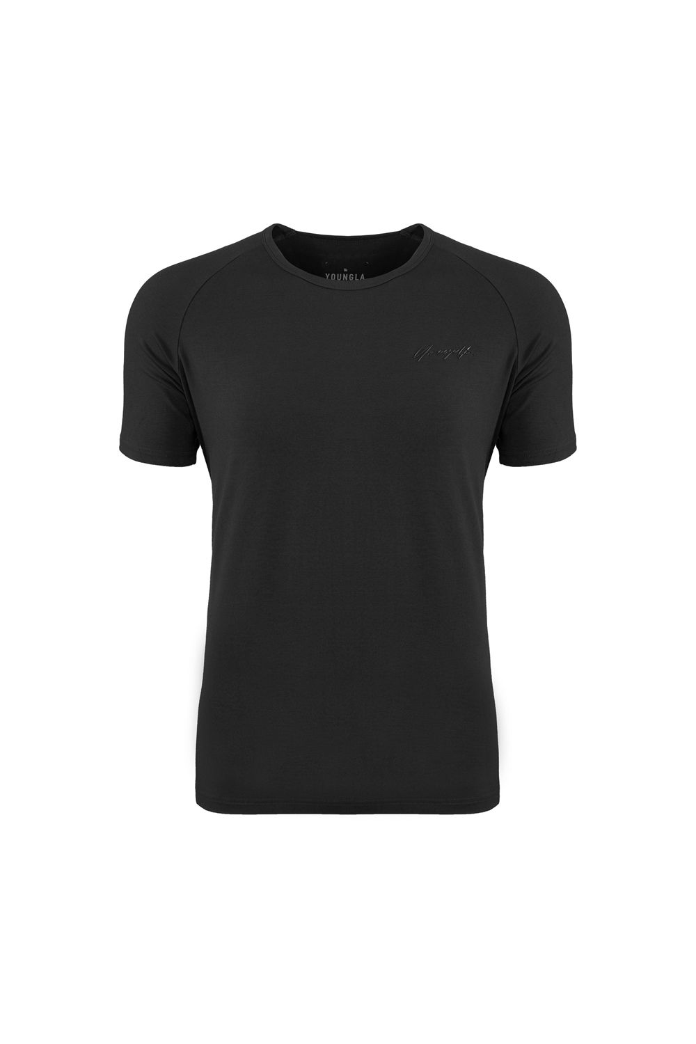 Young LA 422 Fitted Delt Tee Black | Australia NPUME-9027