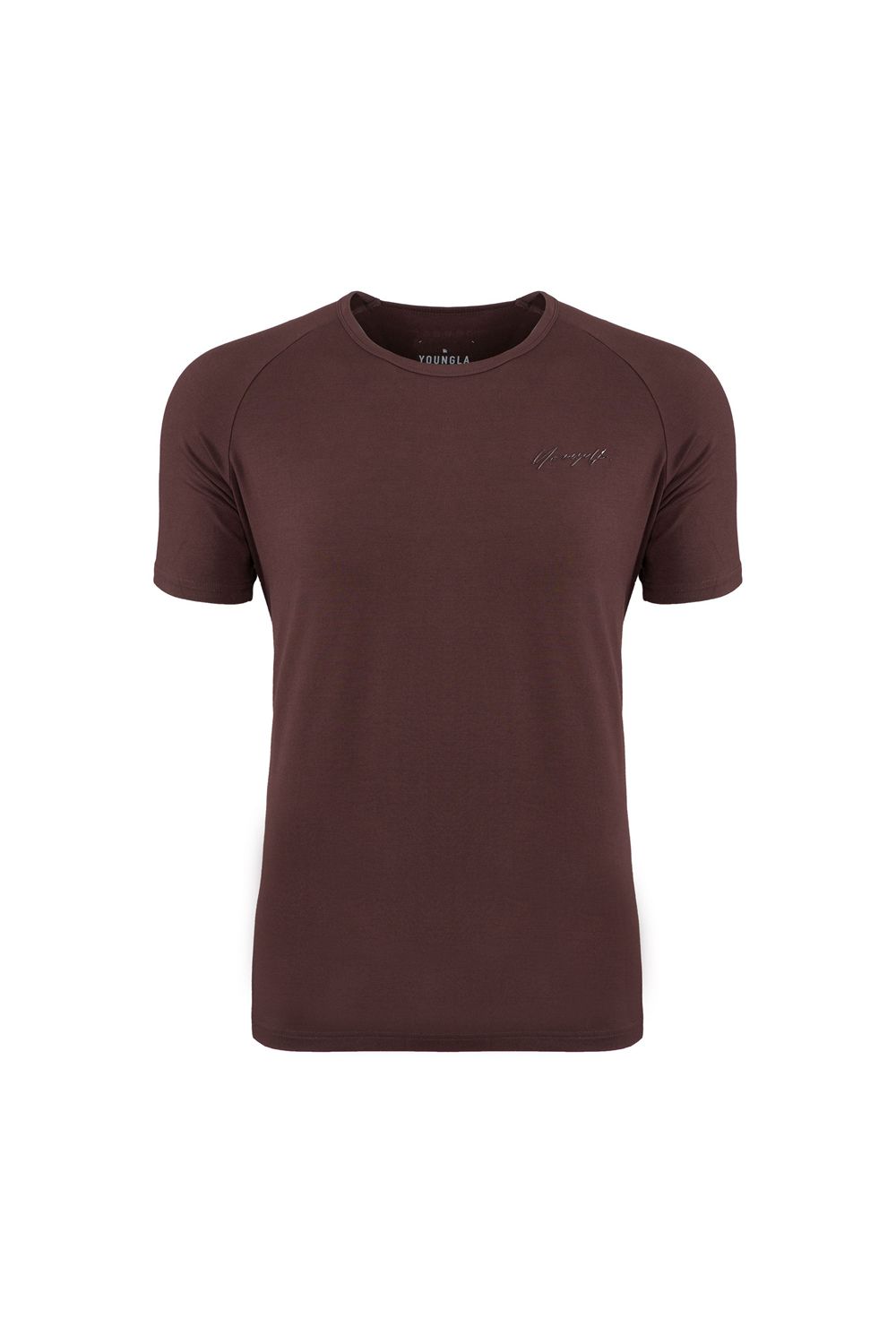 Young LA 422 Fitted Delt Tee Burgundy | Australia XIBPU-3702