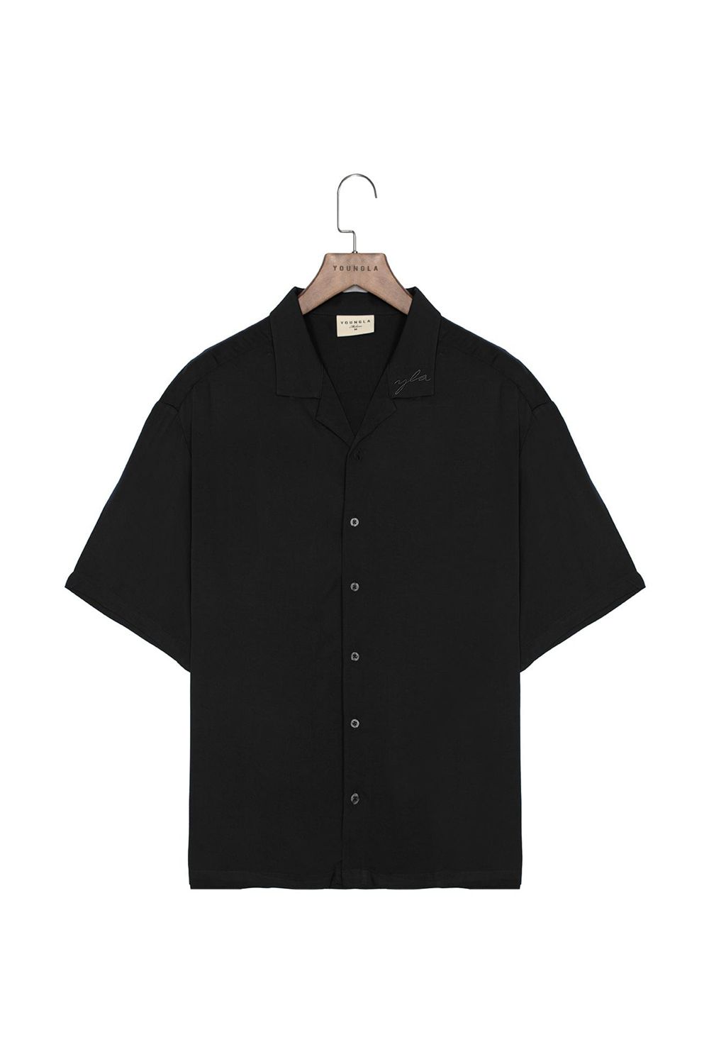 Young LA 444 - Tulum Shirts Black | Australia ANLFT-1582