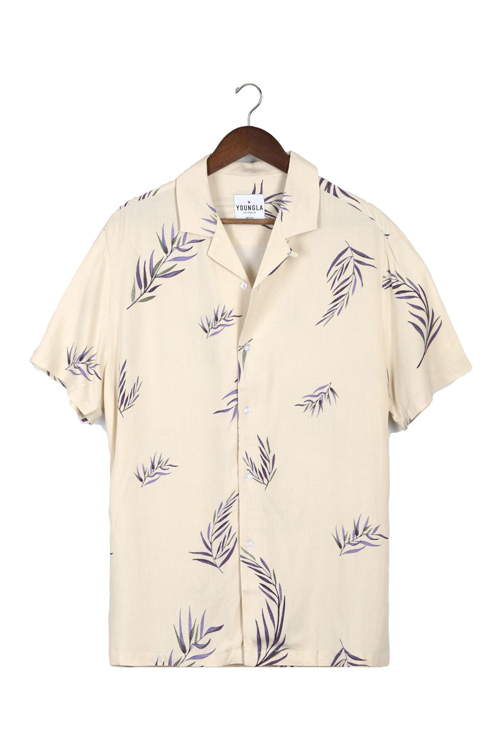 Young LA 445 Cabo Vibez Shirts Printed Cream | Australia SVRLD-1623