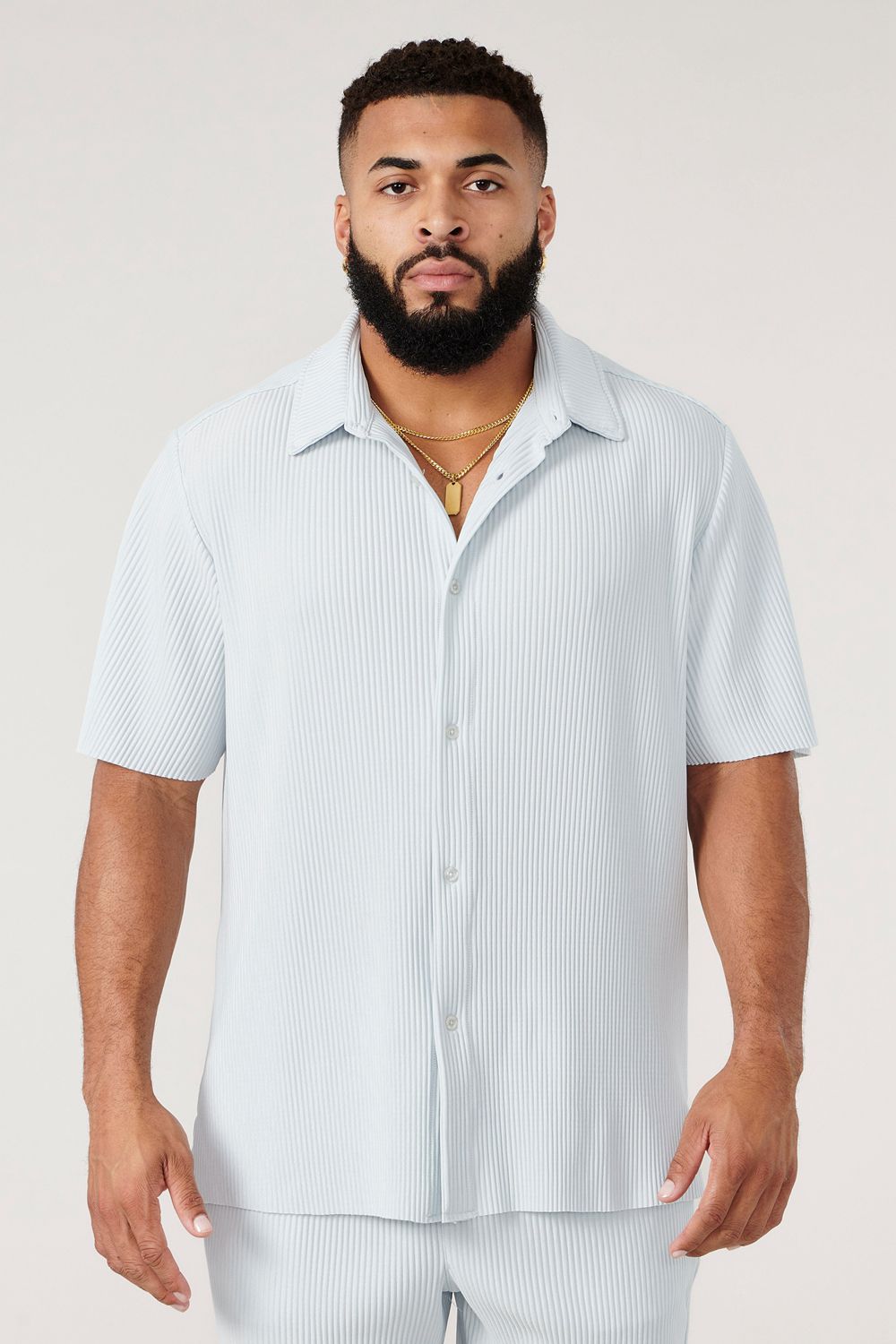 Young LA 448 Pleated Festival Shirts Light Blue | Australia SUMDZ-7423