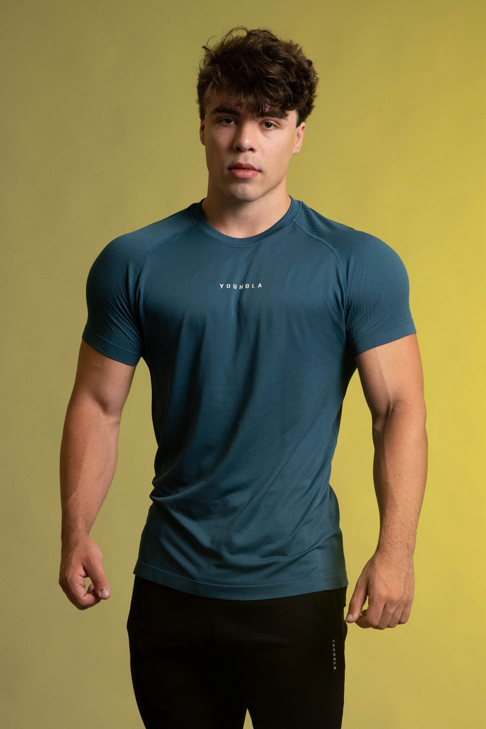 Young LA 454 New Gen Compression Tee Blue | Australia SDEHC-2547