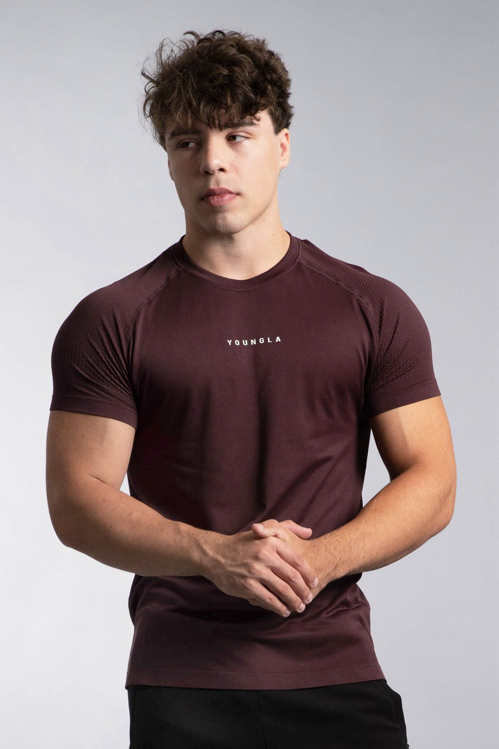 Young LA 454 New Gen Compression Tee Burgundy | Australia ZVKPD-7421