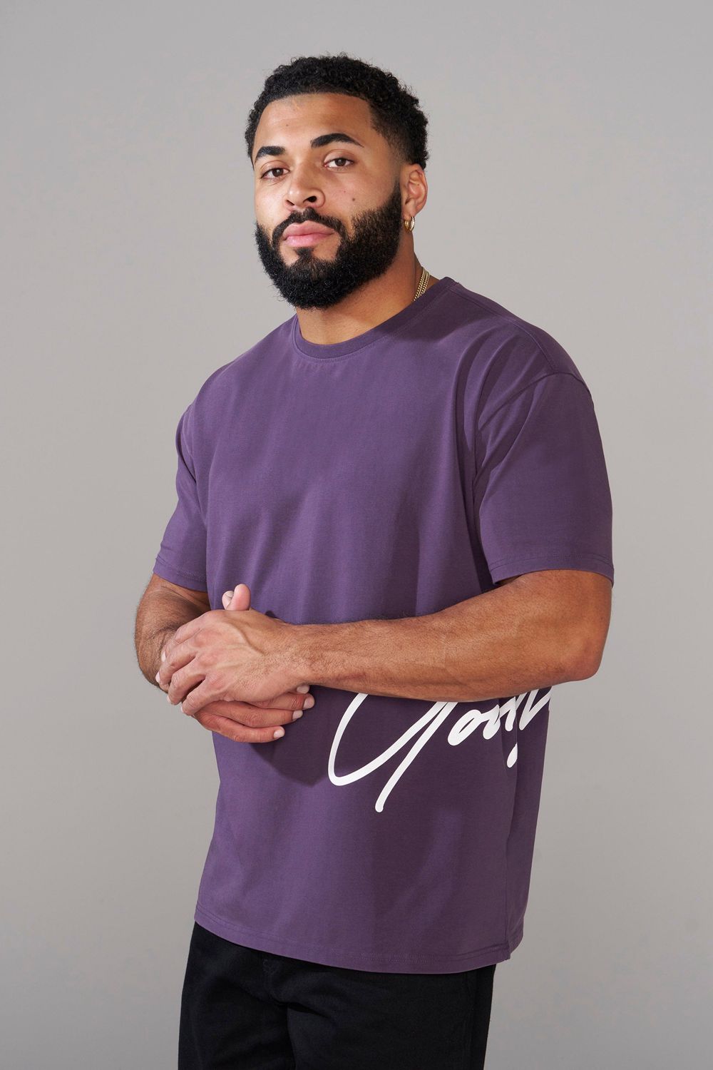 Young LA 462 - Side Signature Tees Purple | Australia HQNKE-1385