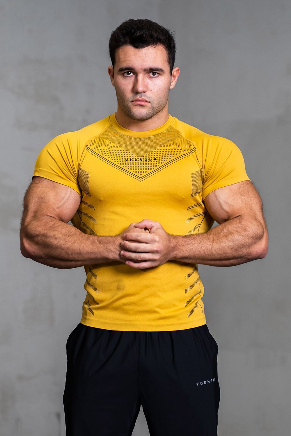 Young LA 465 Superhero Compression Tees Yellow | Australia AEKIS-5846