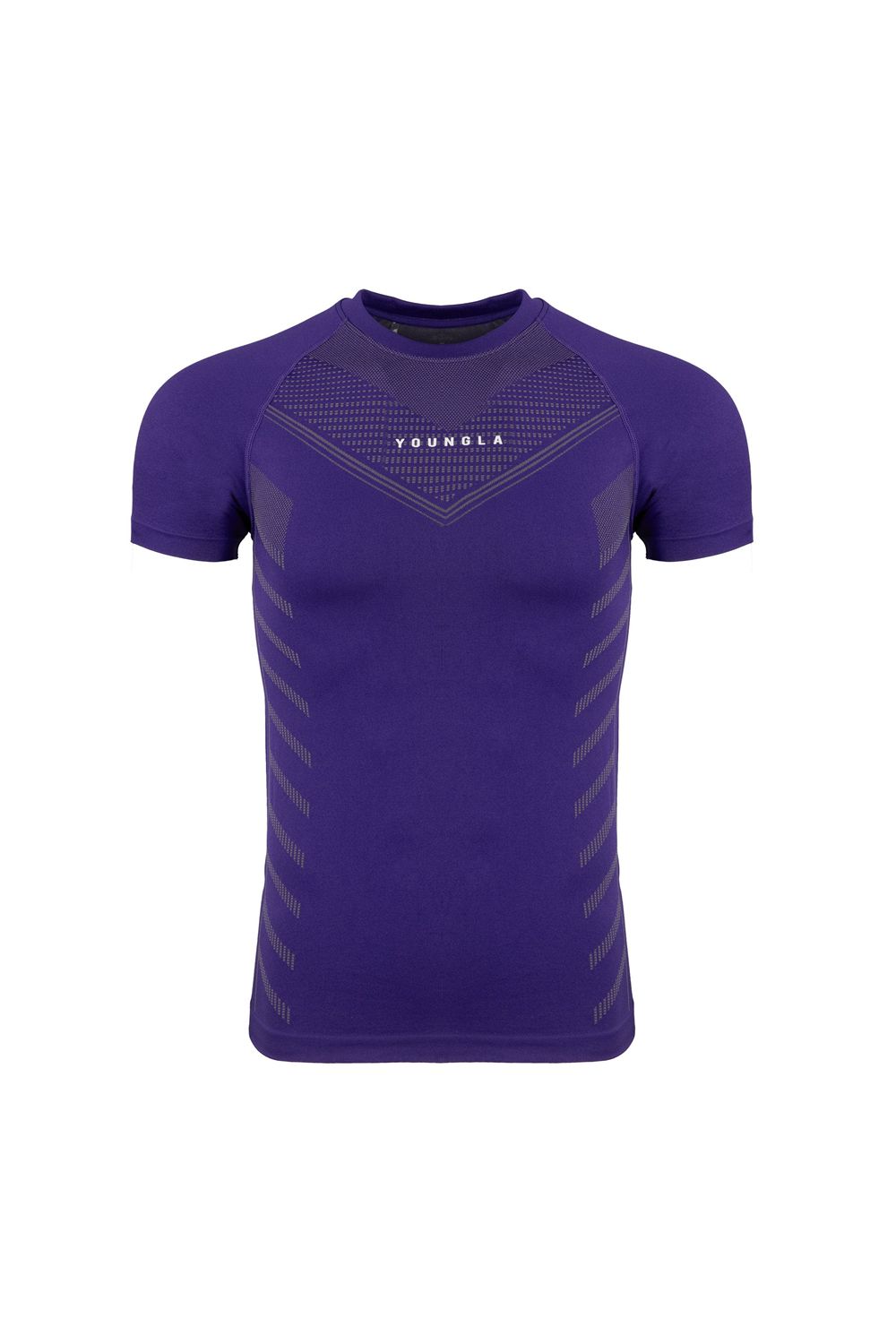 Young LA 465 Superhero Compression Tees Purple | Australia KTQSD-9584