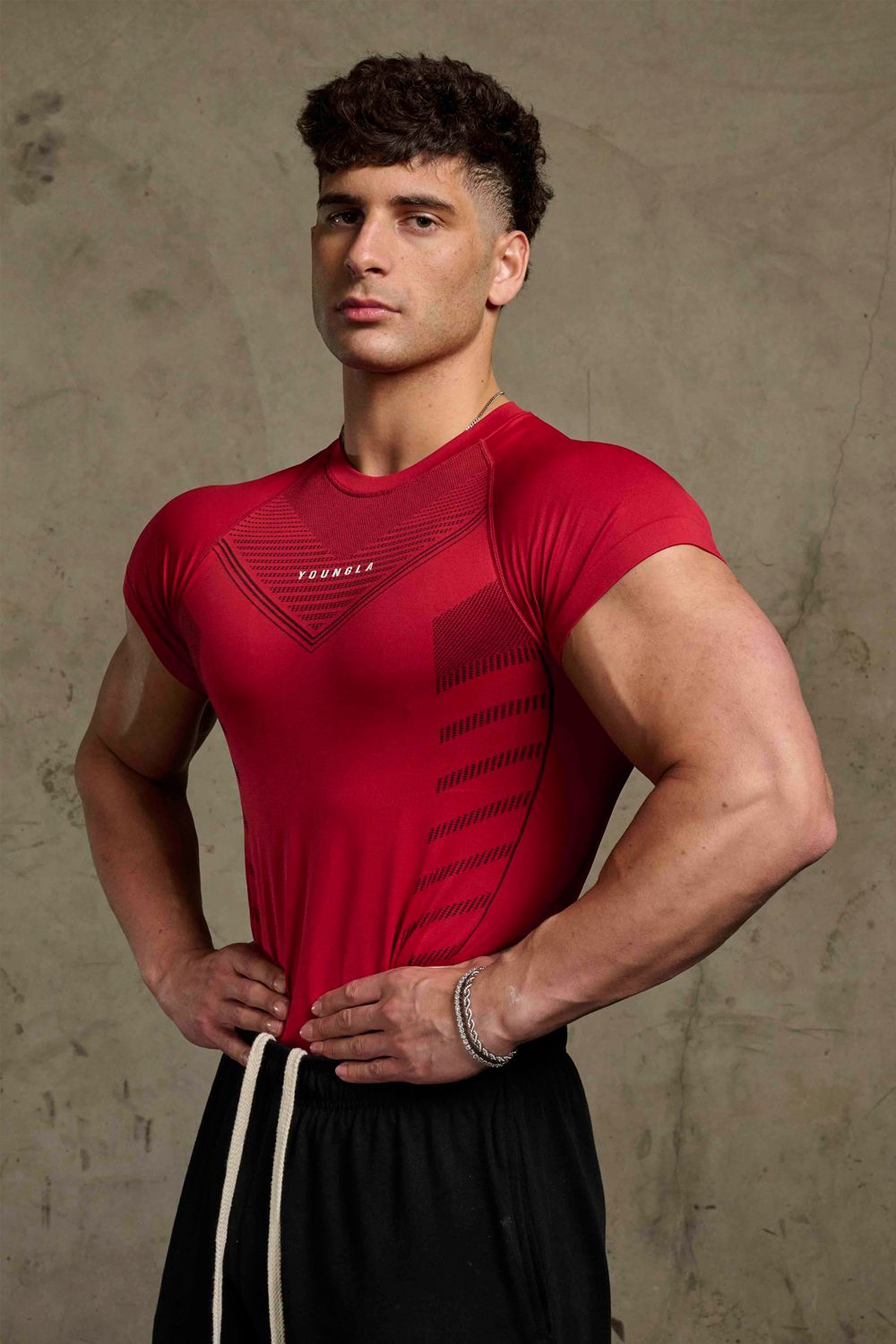 Young LA 465 Superhero Compression Tees Red | Australia XINGS-8265