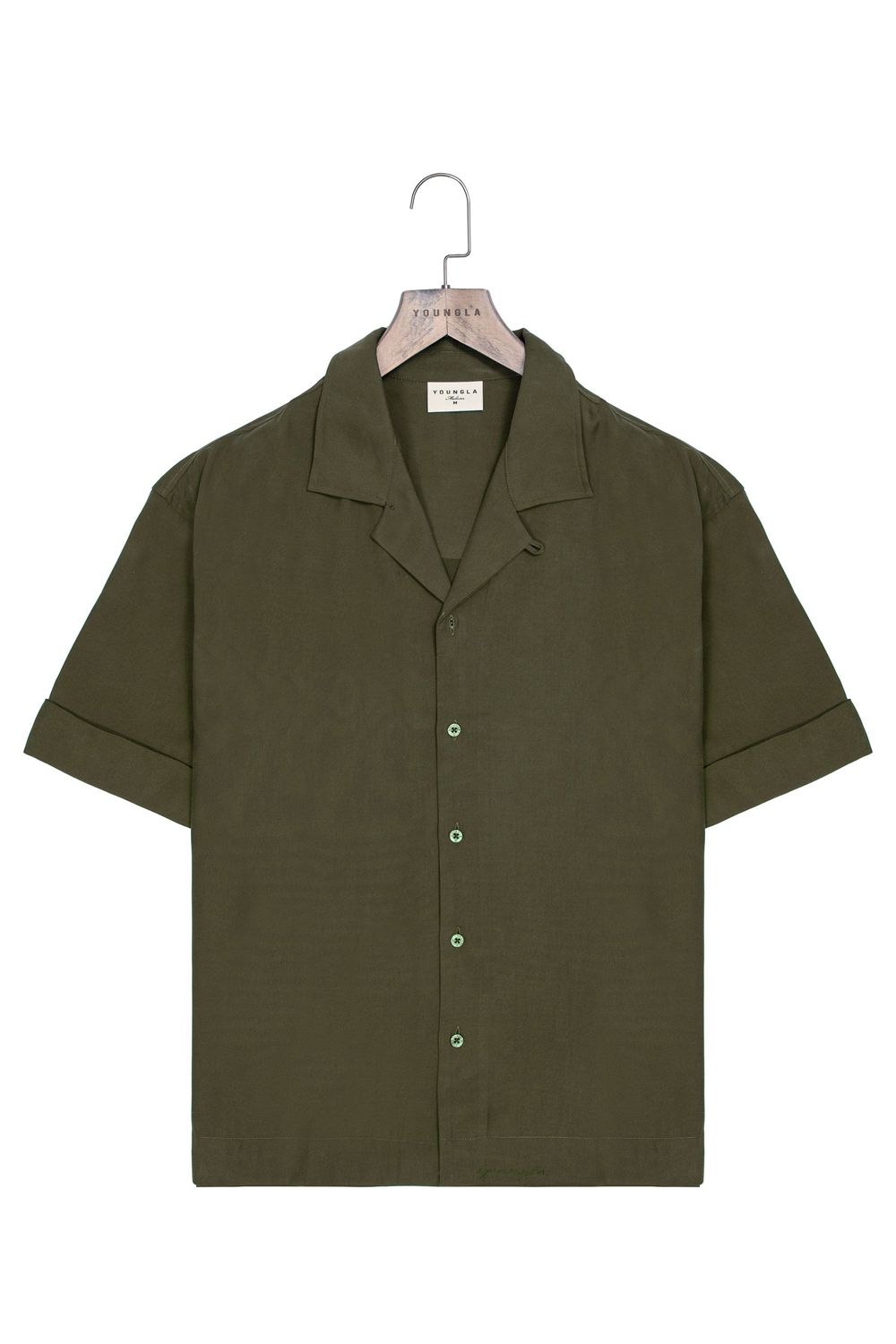 Young LA 468 Clase Shirts Olive | Australia AHXZV-1549