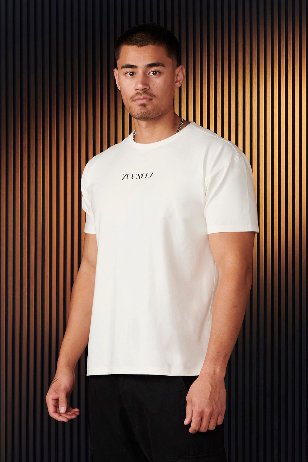 Young LA 470 - Abstract Tees Cream | Australia REGDQ-3957