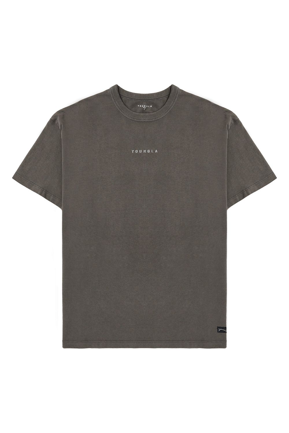 Young LA 472 - Mellow Logo Tees Grey | Australia INXDV-3501