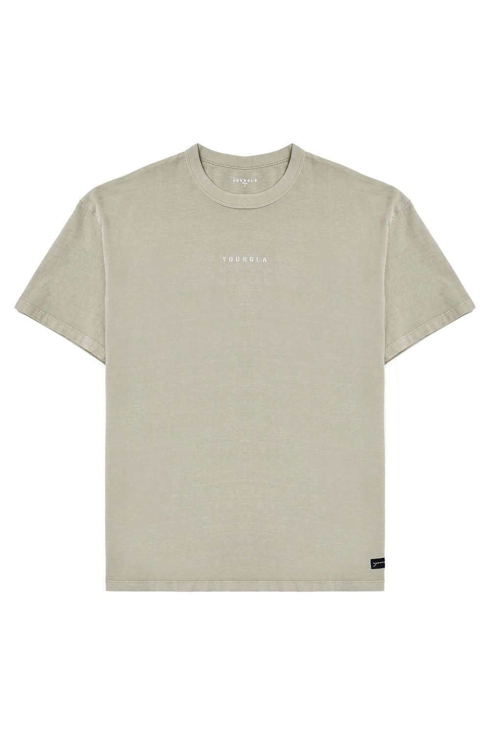 Young LA 472 - Mellow Logo Tees Olive | Australia DNJPY-4381