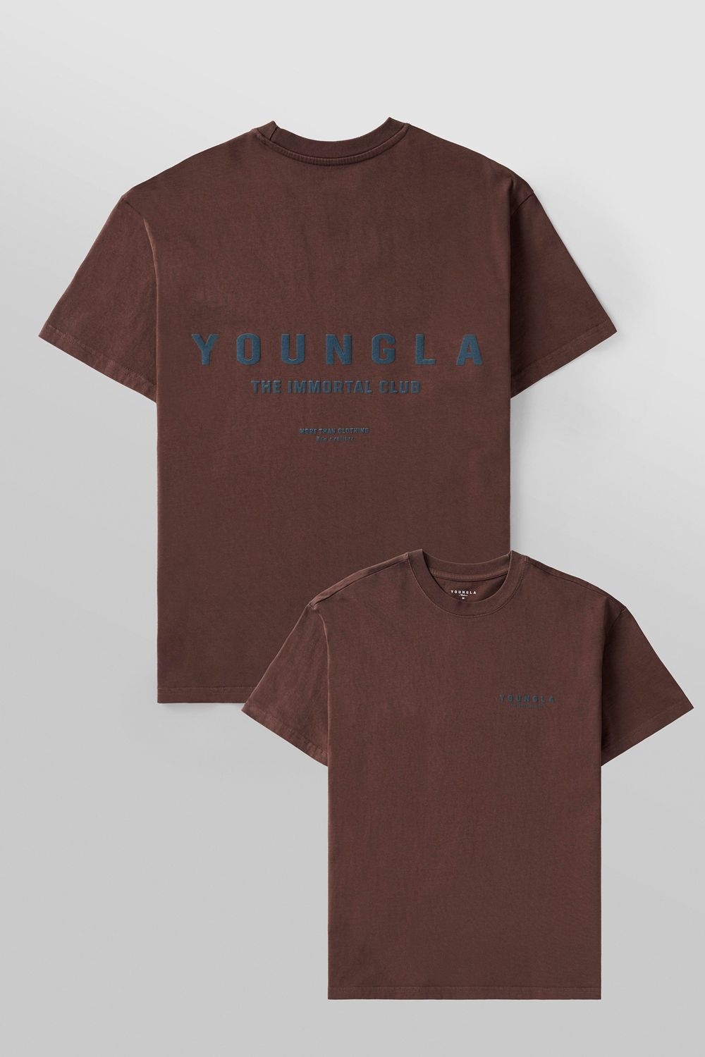 Young LA 473 - Immortal Club Tees Dark Brown | Australia WVLXF-3692