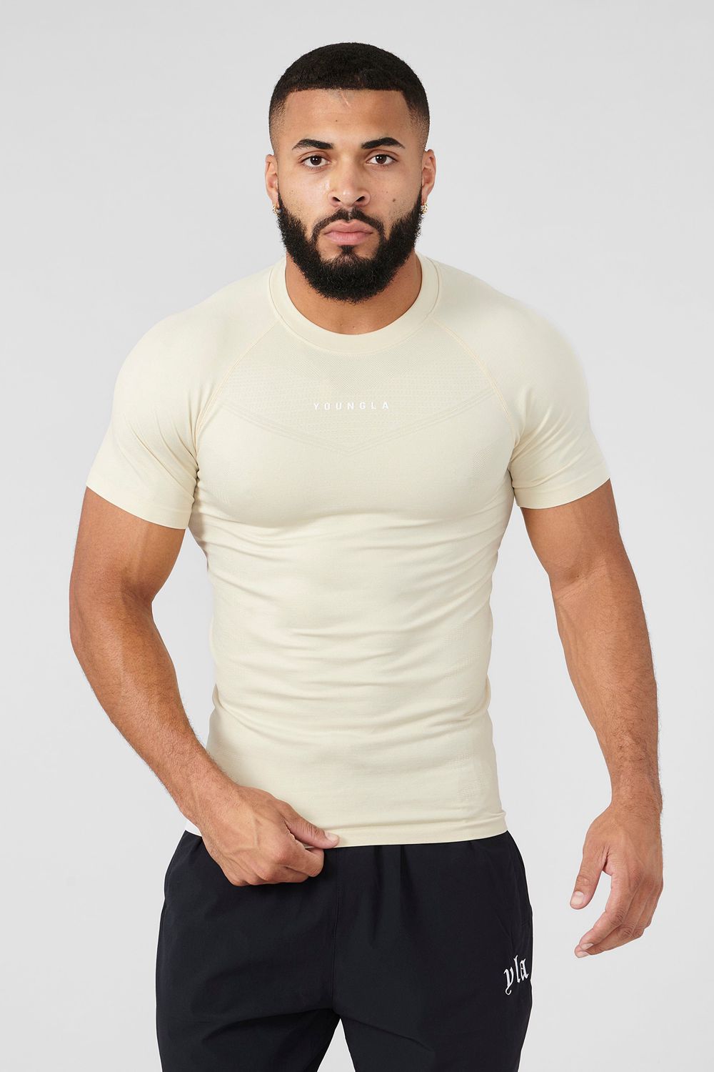 Young LA 475 Supervillain Compression Tees Beige | Australia TOUSP-7091