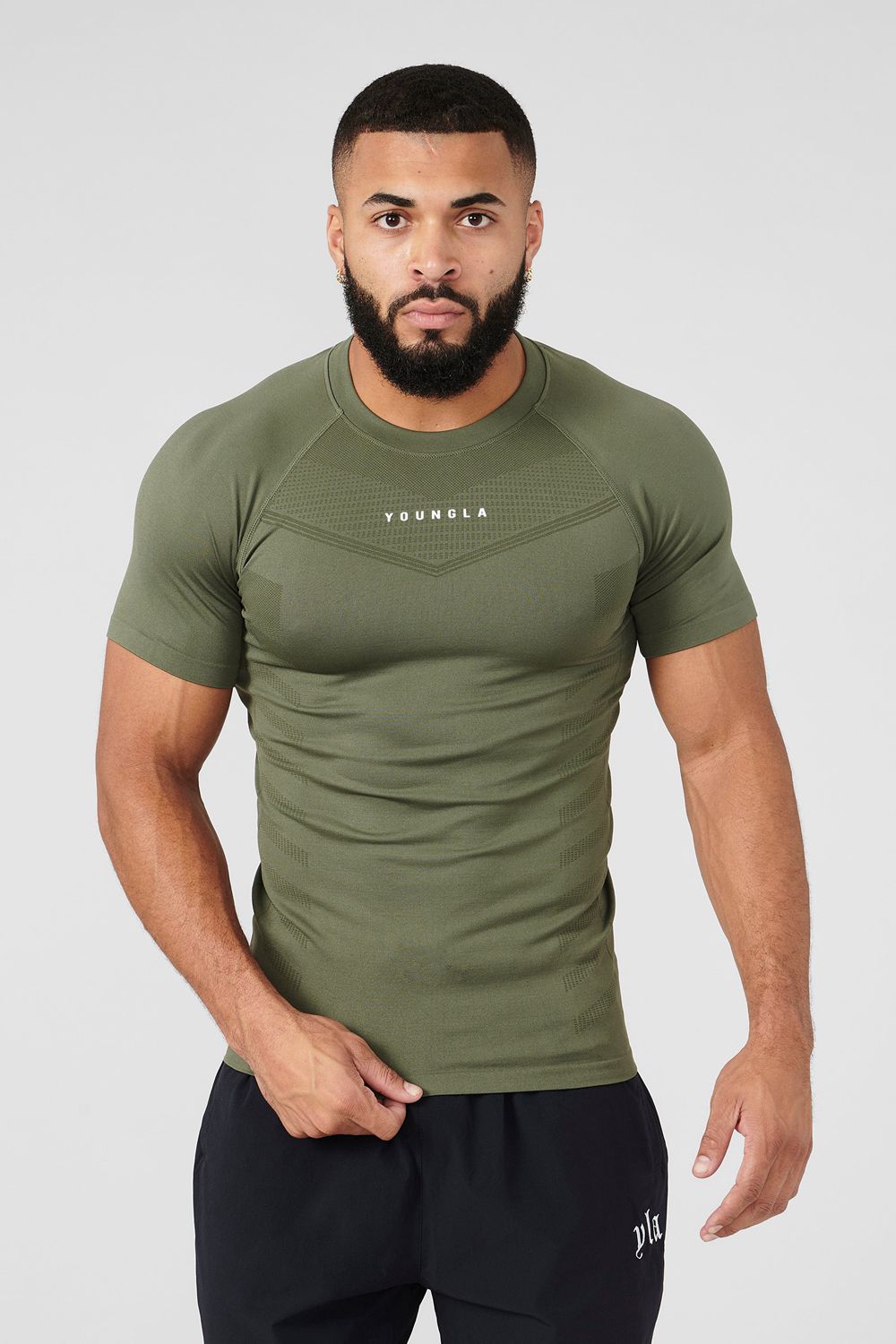 Young LA 475 Supervillain Compression Tees Olive | Australia WYZHC-1035