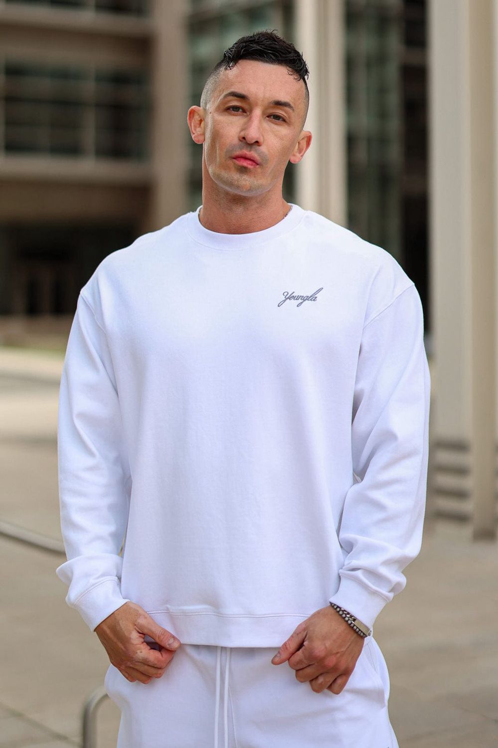 Young LA 5004 - Cloud Comfort Set - Crewneck White | Australia AKVSN-2876