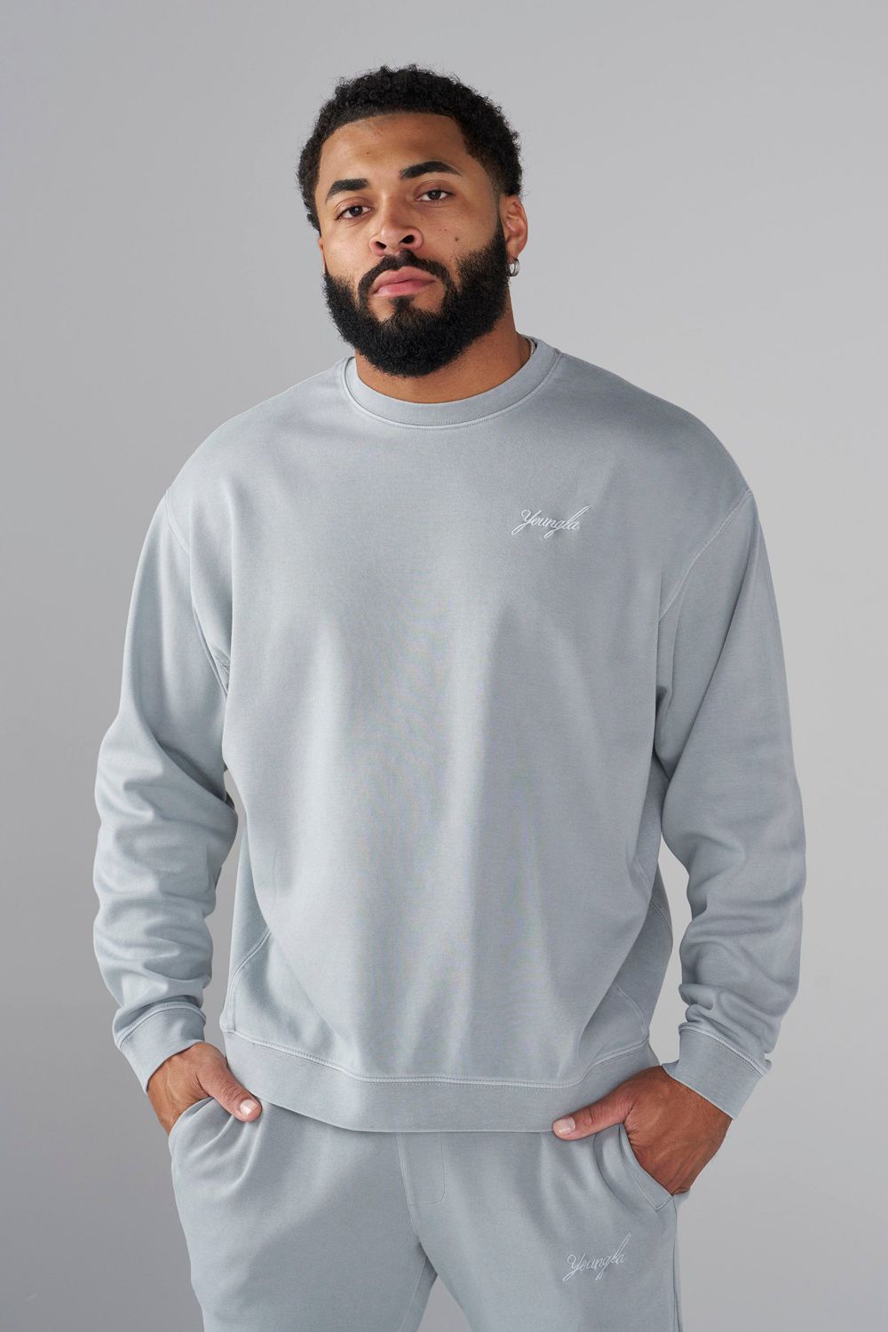 Young LA 5004 - Cloud Comfort Set - Crewneck Grey | Australia WSNXI-1435