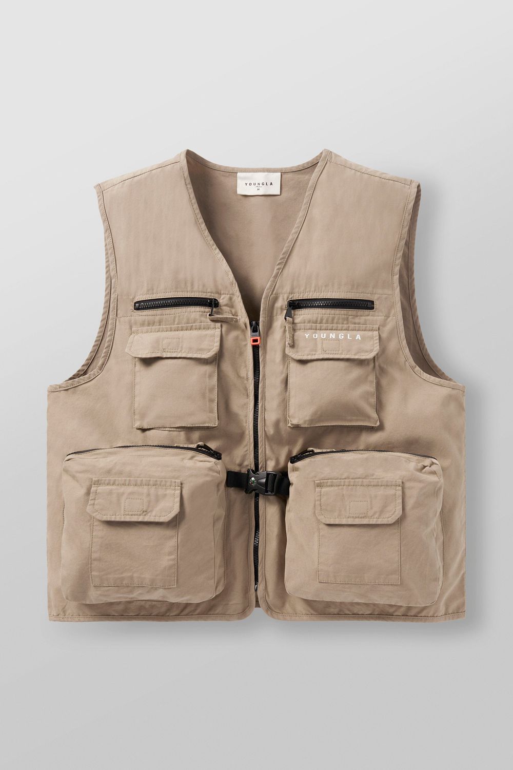 Young LA 502 - Utility Cargo Vest Beige | Australia DFTSB-9310