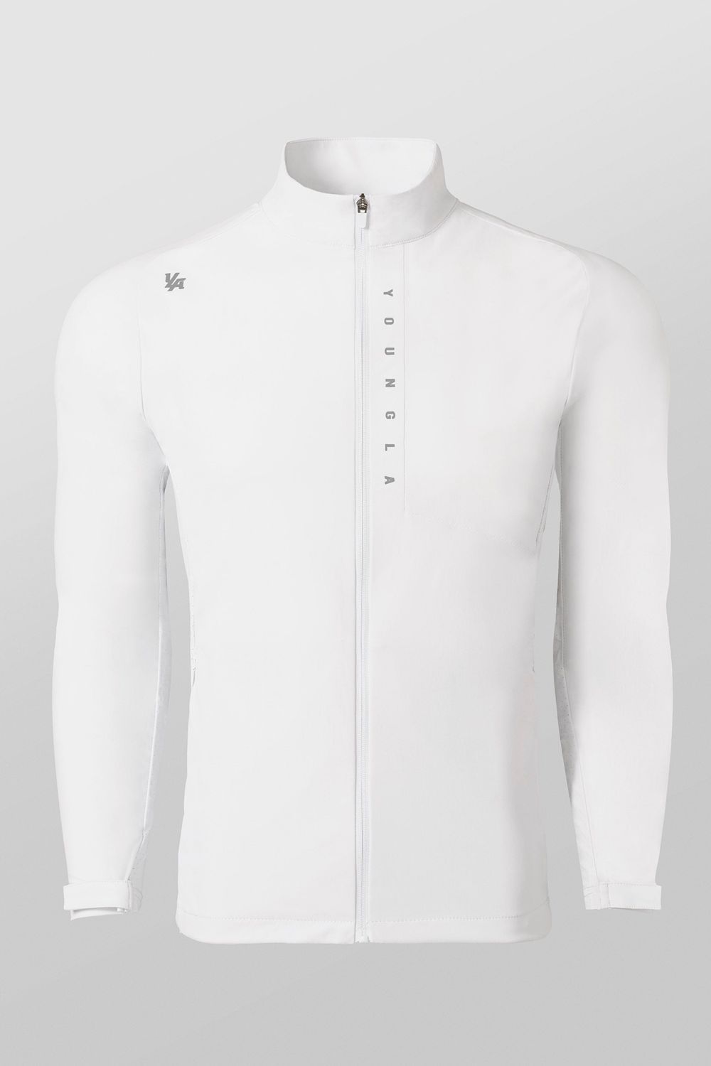 Young LA 5052 - Morning Run Zip-Up White | Australia CAJUM-9603