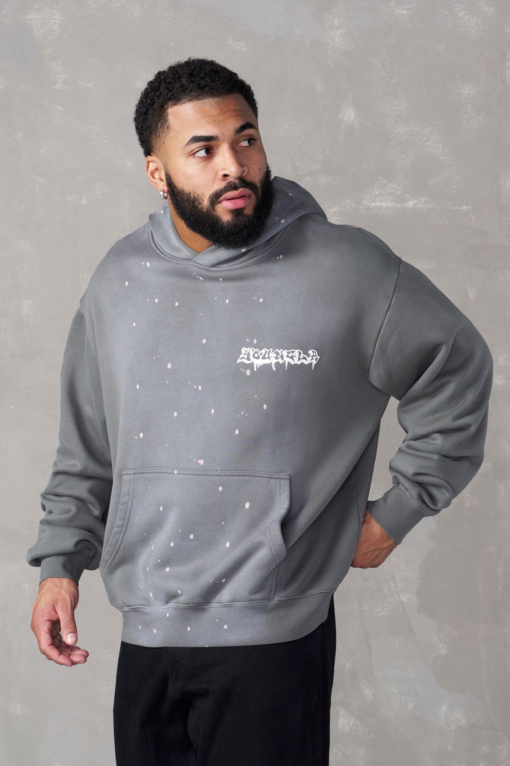 Young LA 5081 - Graffiti Hoodies Grey | Australia HGZQI-8627