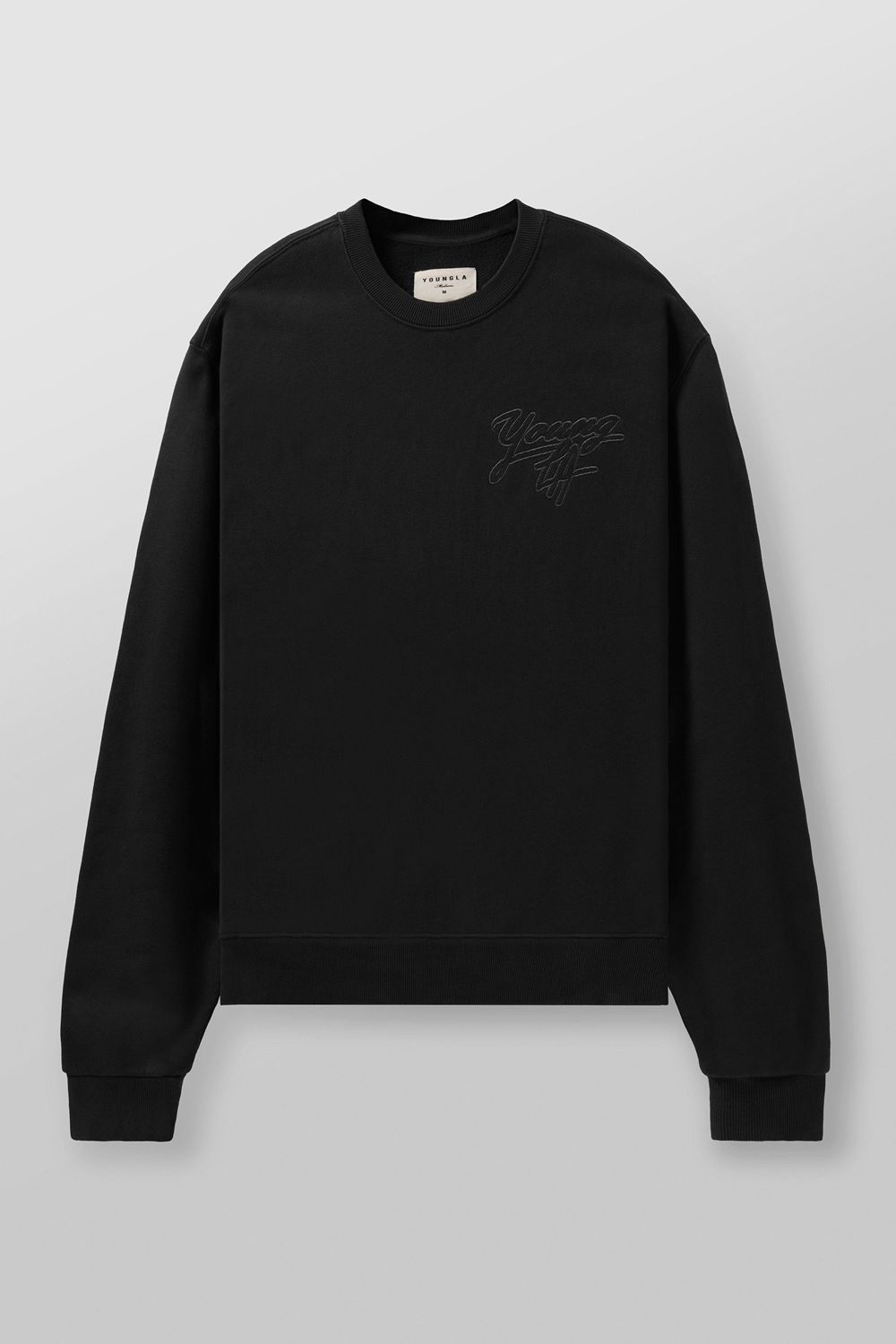 Young LA 5092 - Effortless Sets - Crewnecks Black | Australia LQOVM-0716