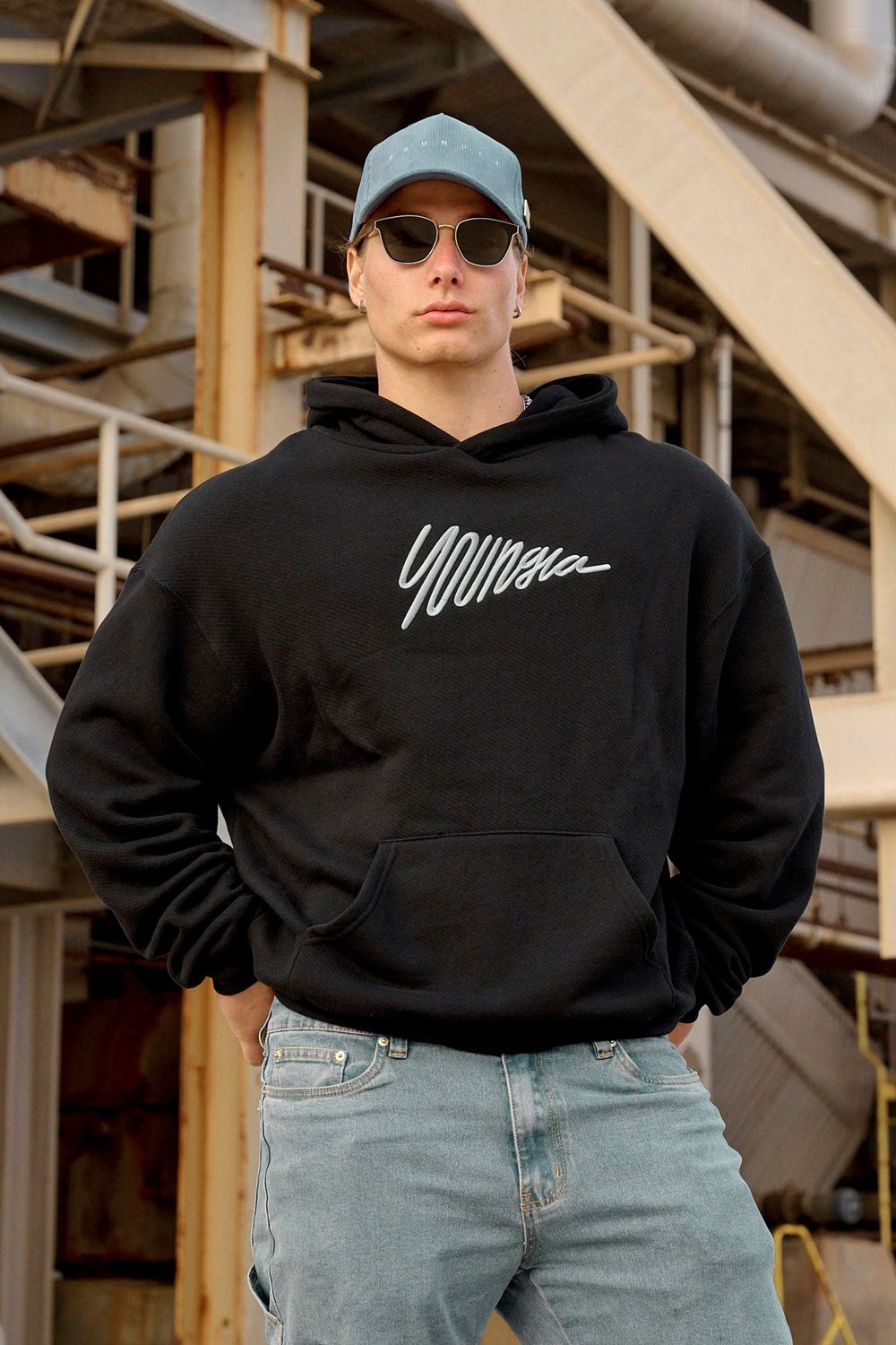 Young LA 510 - Wavy Hoodies Black | Australia UVYZW-9872