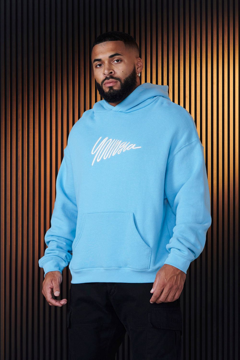 Young LA 510 - Wavy Hoodies Blue | Australia URWGL-8729