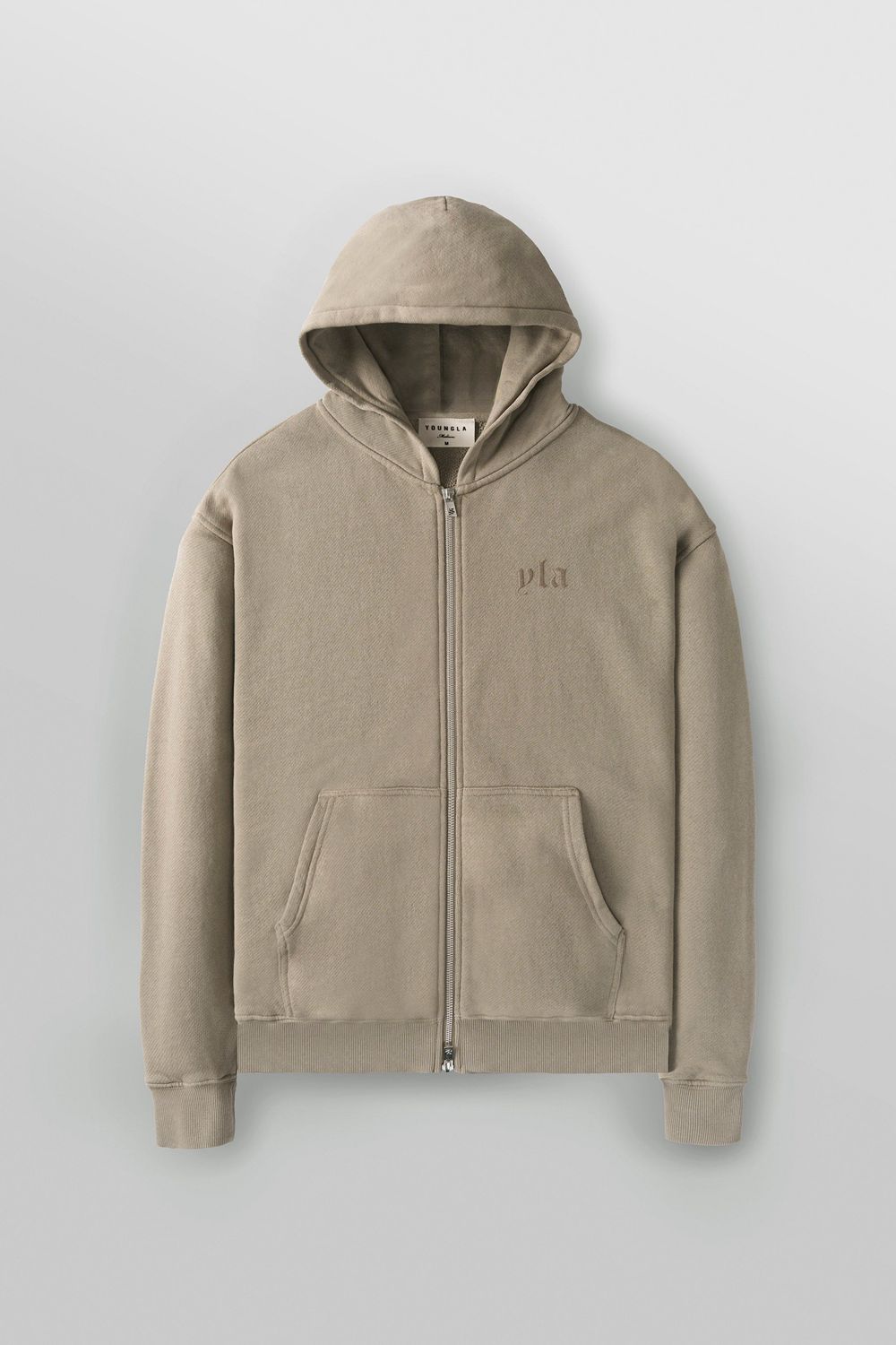 Young LA 514 - Monarch Zip-Up Hoodie 2.0 Beige | Australia BITAD-3174