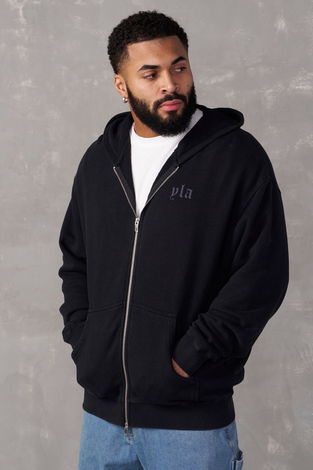 Young LA 514 - Monarch Zip-Up Hoodie 2.0 Black | Australia SOVDC-0746