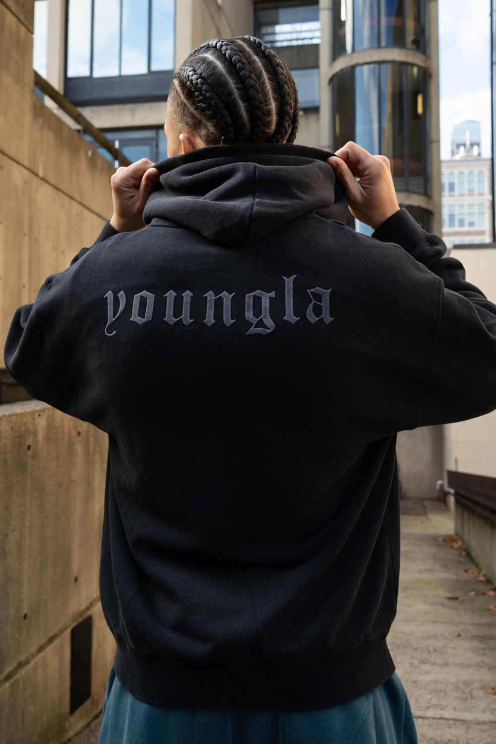 Young LA 514 - Monarch Zip-Up Hoodie 2.0 Black | Australia SOVDC-0746