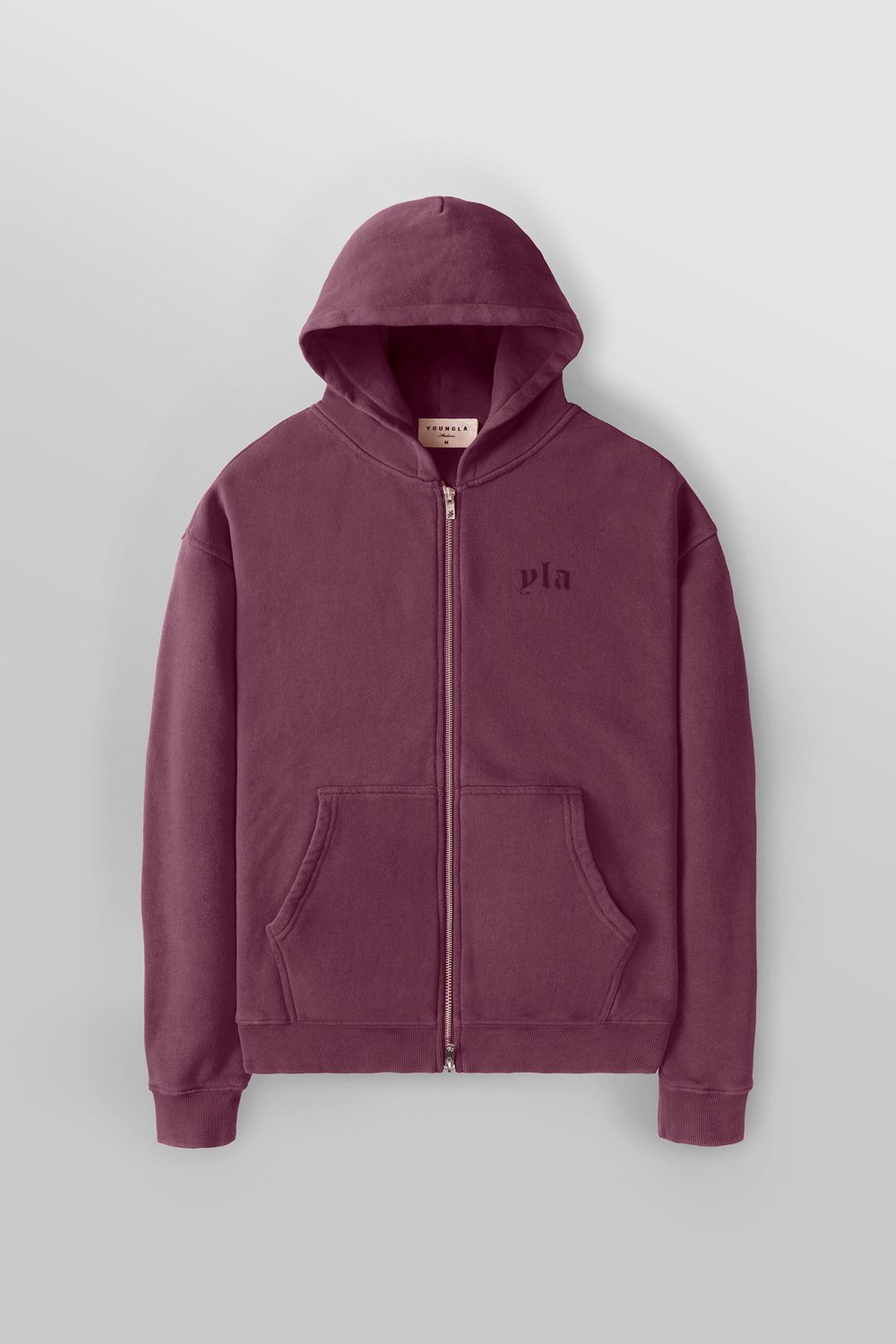 Young LA 514 - Monarch Zip-Up Hoodie 2.0 Burgundy | Australia HRVCO-5946