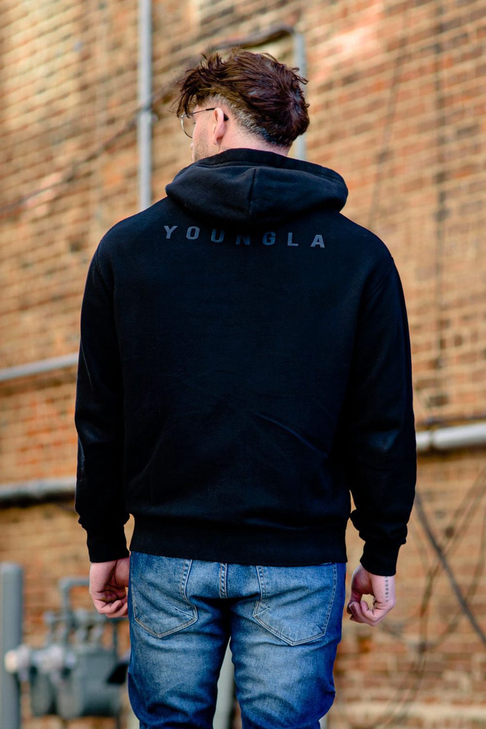 Young LA 515 Monarch Zip-Up Hoodie Black | Australia EYHNA-8567