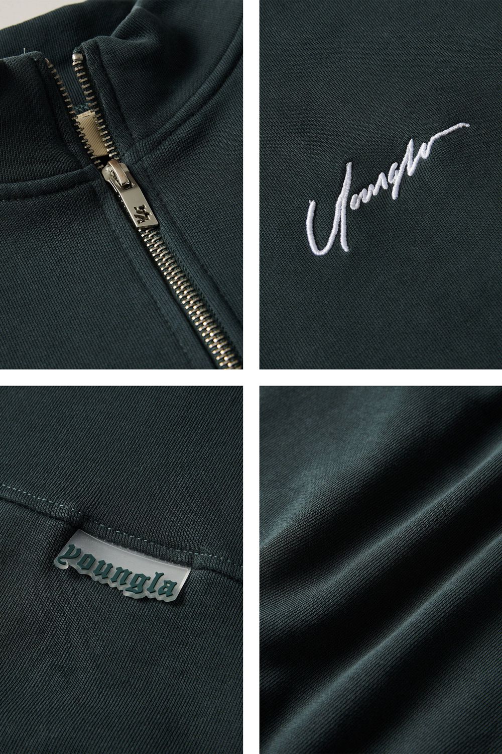 Young LA 520 - Sunday Quarter Zips Teal | Australia LDXUK-0317