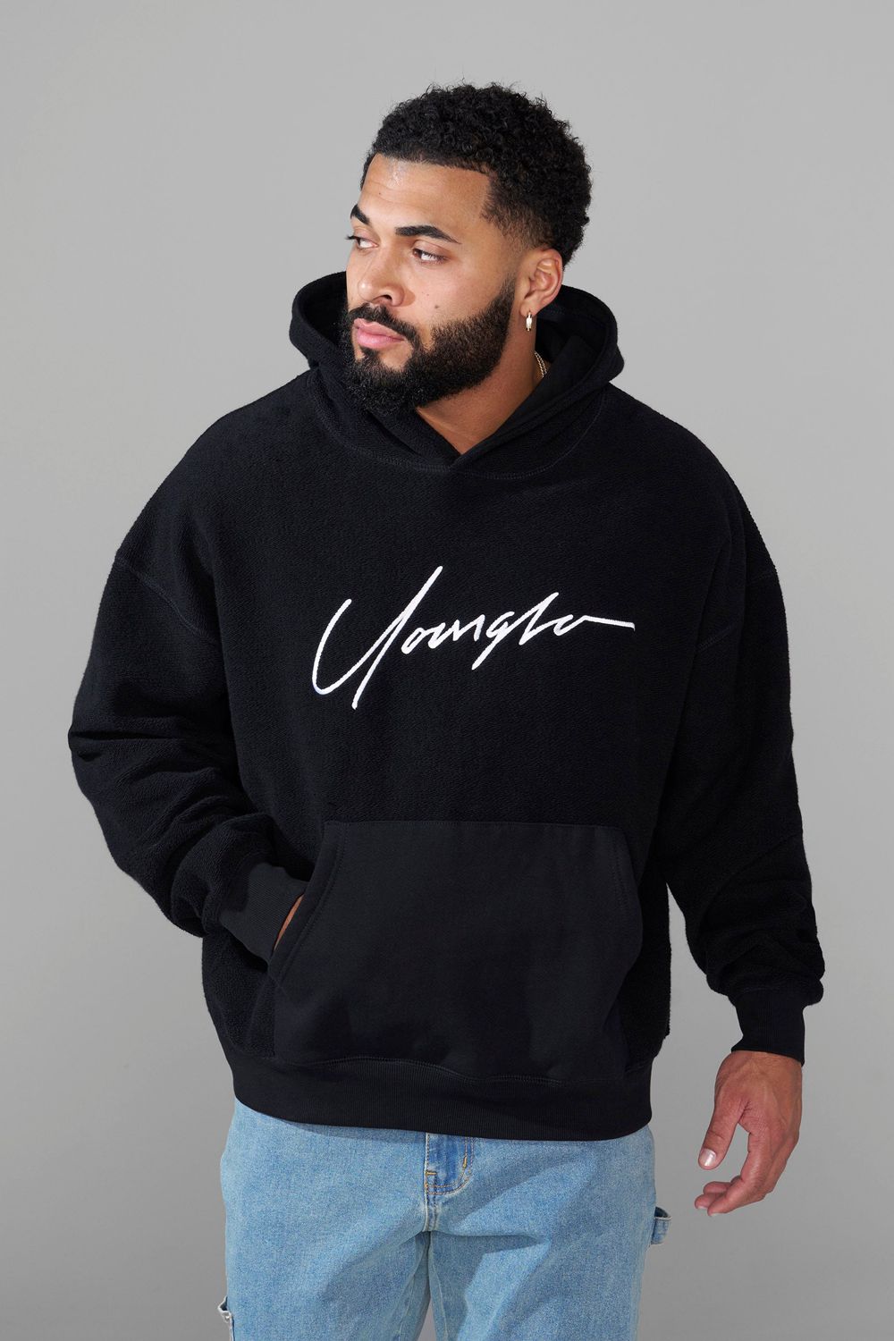 Young LA 524 - Reverse Terry Hoodies Black | Australia GINZP-2918