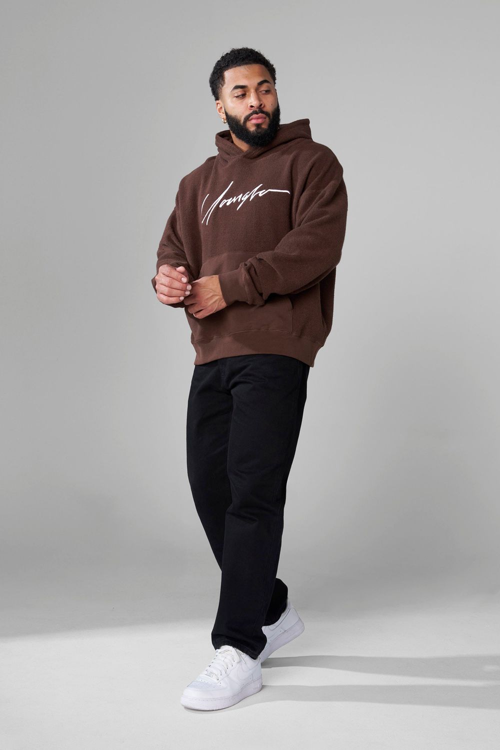 Young LA 524 - Reverse Terry Hoodies Brown | Australia MZRTP-3180