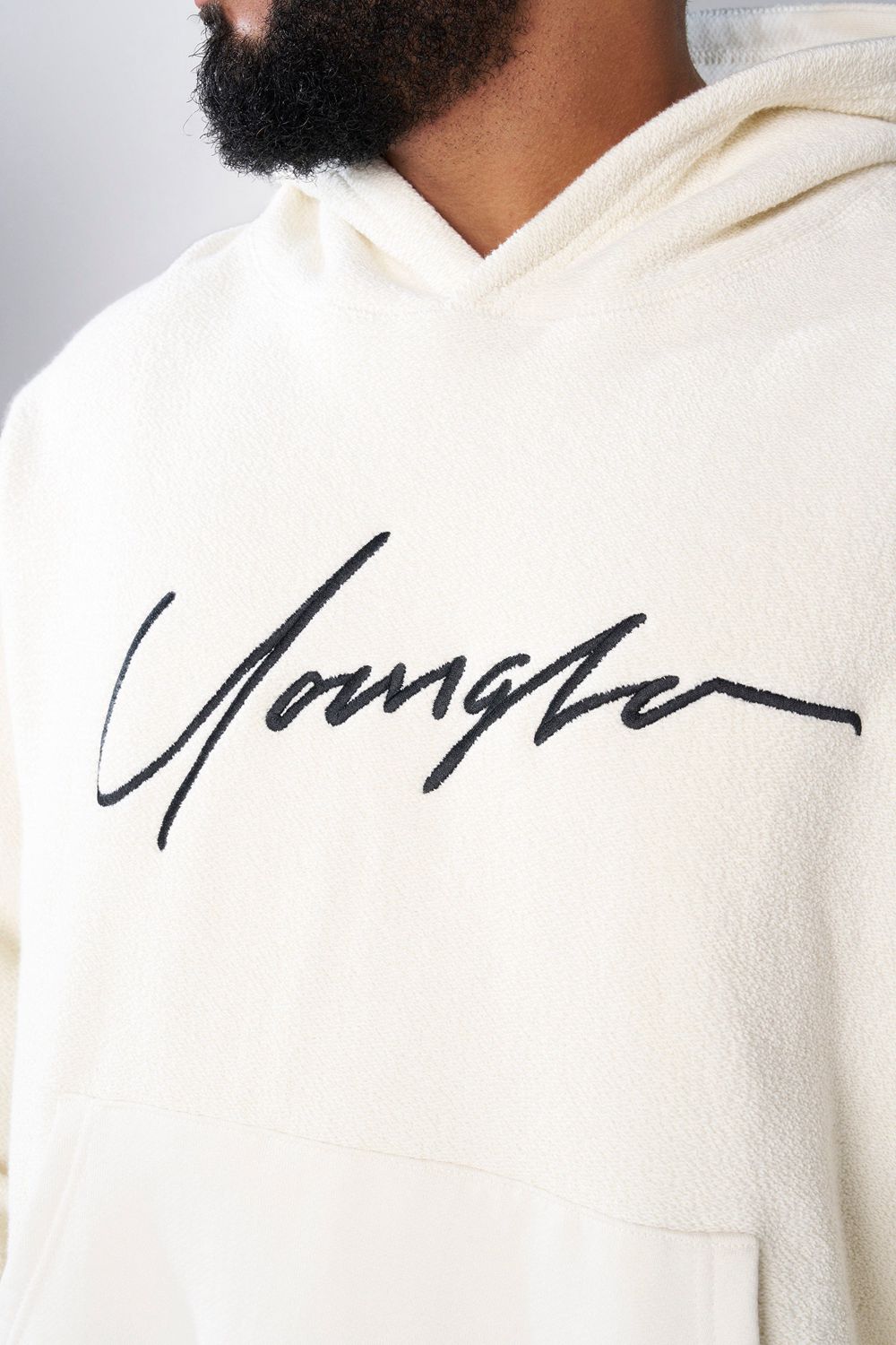 Young LA 524 - Reverse Terry Hoodies Cream | Australia OLCWT-1346