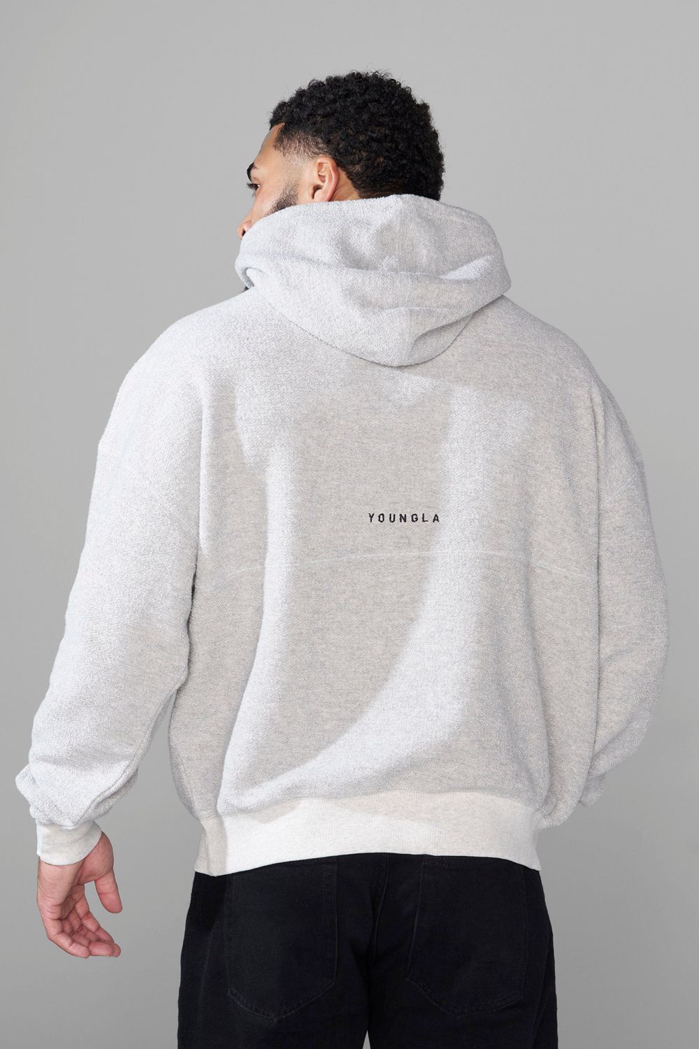 Young LA 524 - Reverse Terry Hoodies Grey | Australia KMWDA-2361