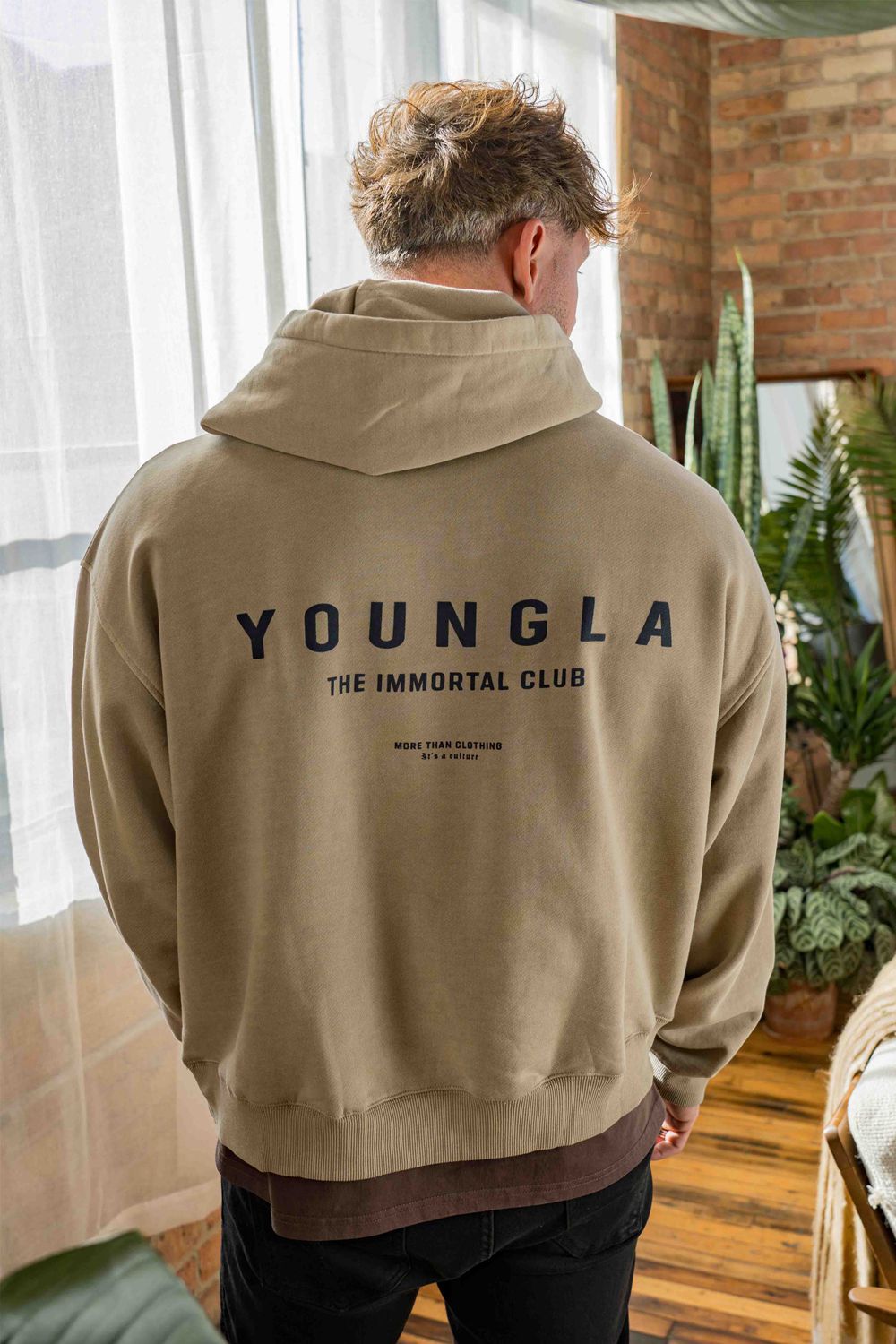 Young LA 533 - Immortal Club Hoodies Beige | Australia TRPUG-2897