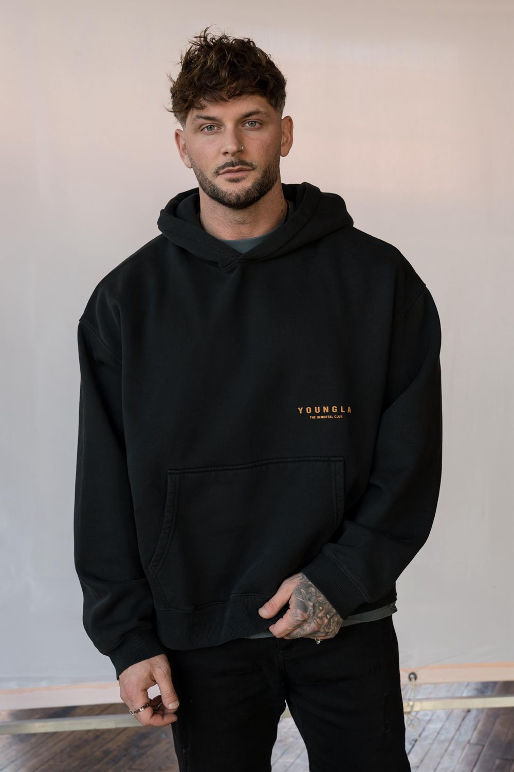 Young LA 533 - Immortal Club Hoodies Black | Australia GLRXW-9715