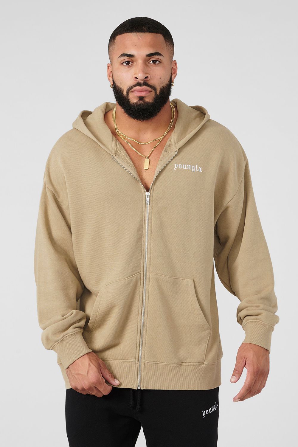 Young LA 539 Earthy Collection - Hoodies Beige | Australia HWGXQ-4371