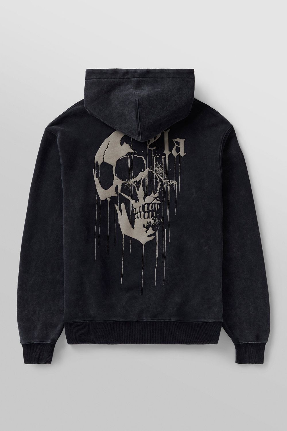 Young LA 551 - Drippy Skull Hoodie Black | Australia YNEBH-8217