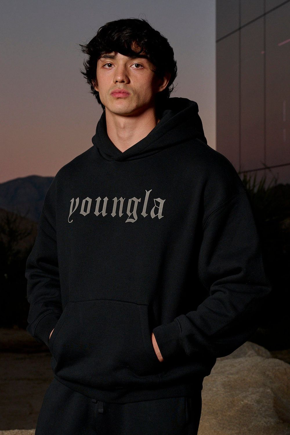 Young LA 566 - Cloud 9 Hoodies Black | Australia MPJFS-6528