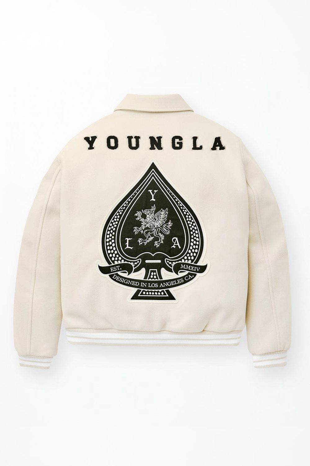 Young LA 569 - Ace Of Spade Letterman Beige | Australia QXSUD-7514