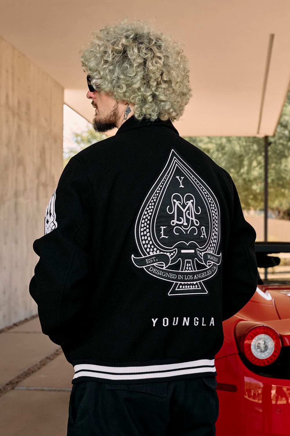 Young LA 569 - Ace Of Spade Letterman Black | Australia GHAQM-4986