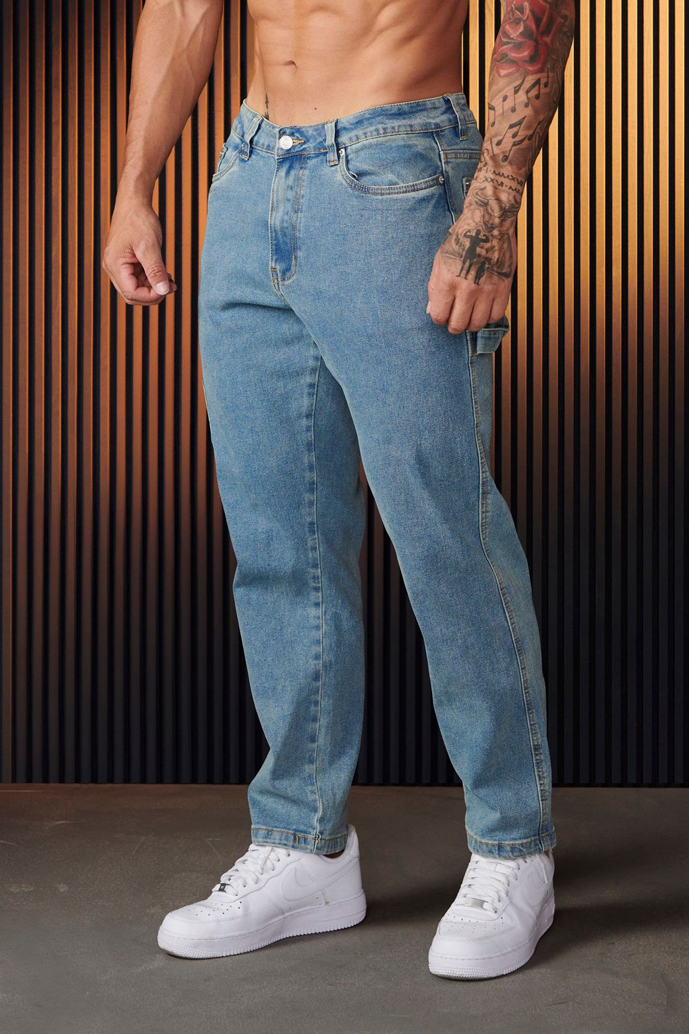 Young LA 611 - Utility Jeans Blue | Australia NCSEA-5187