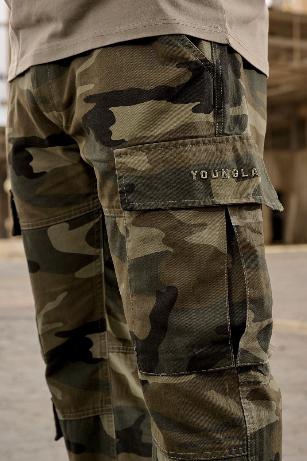 Young LA 616 - Suburban Twill Cargos Camo | Australia ACZDQ-6953