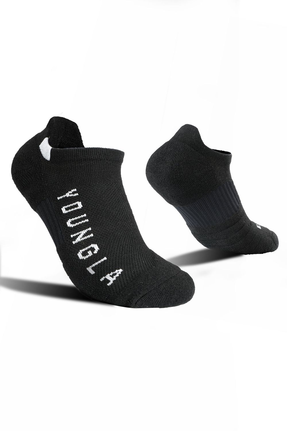 Young LA 710 Performance Ankle Socks 3-Pack Black | Australia SLHJF-1283