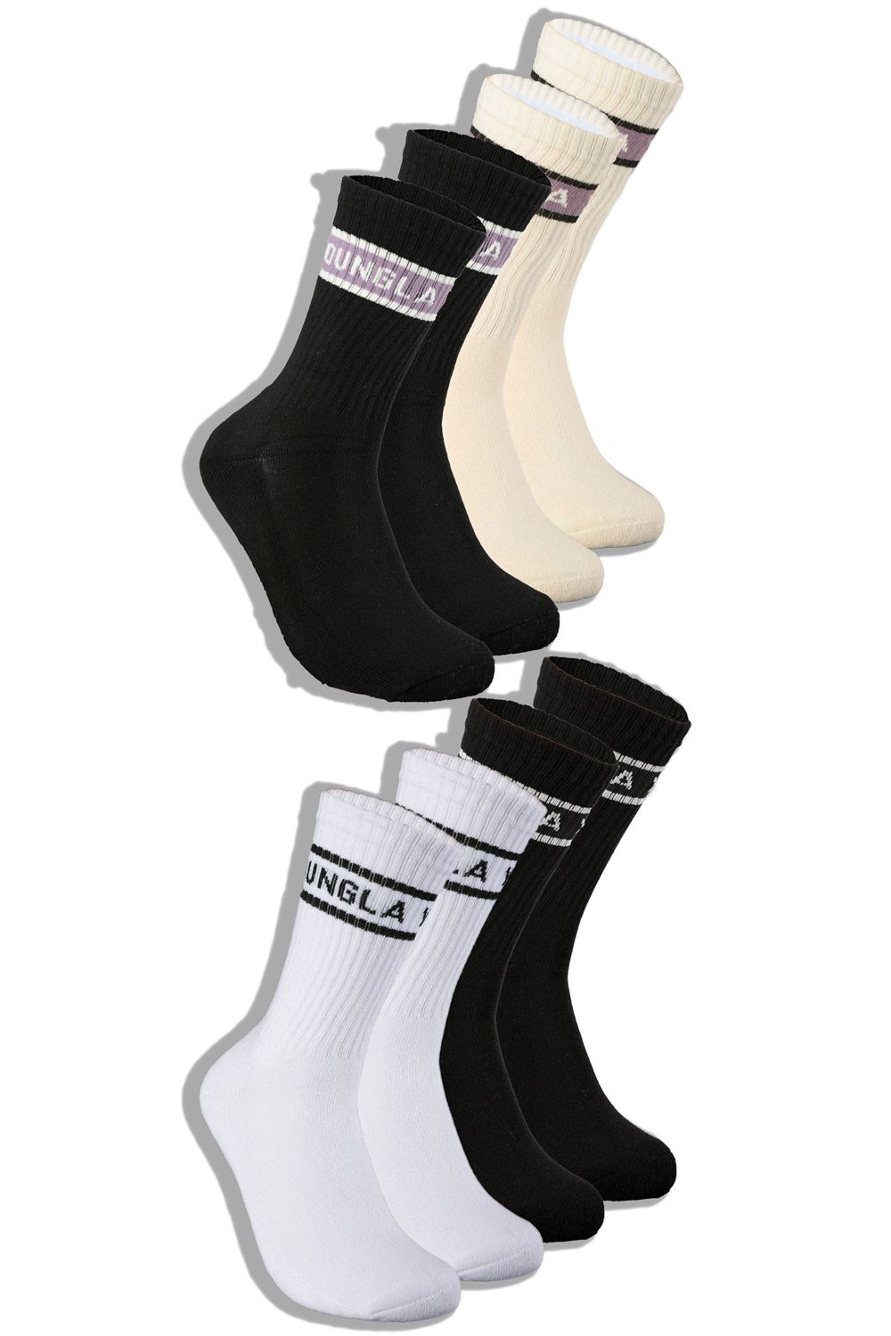 Young LA 712 High Top Socks 4-Pack Multicolor | Australia KYXGU-1485