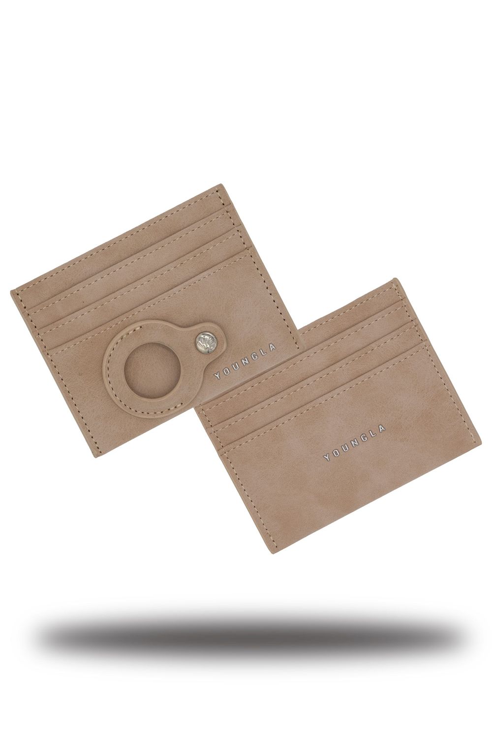 Young LA 725 Executive Card Holder Beige | Australia GUMSZ-7058